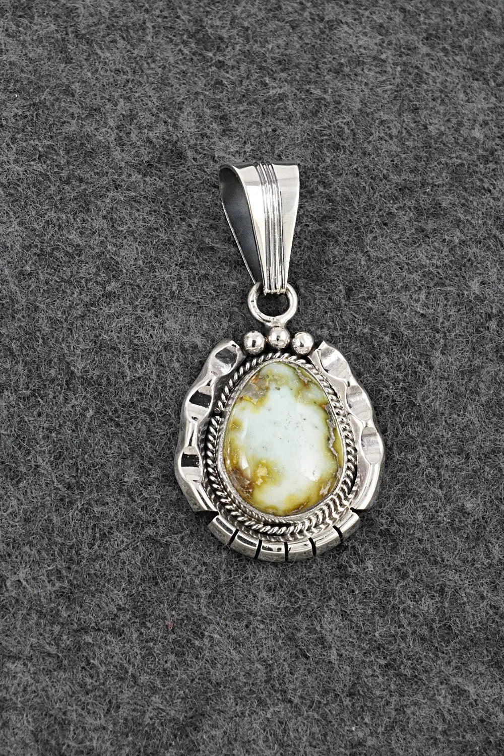 Variscite & Sterling Silver Pendant - Samuel Yellowhair