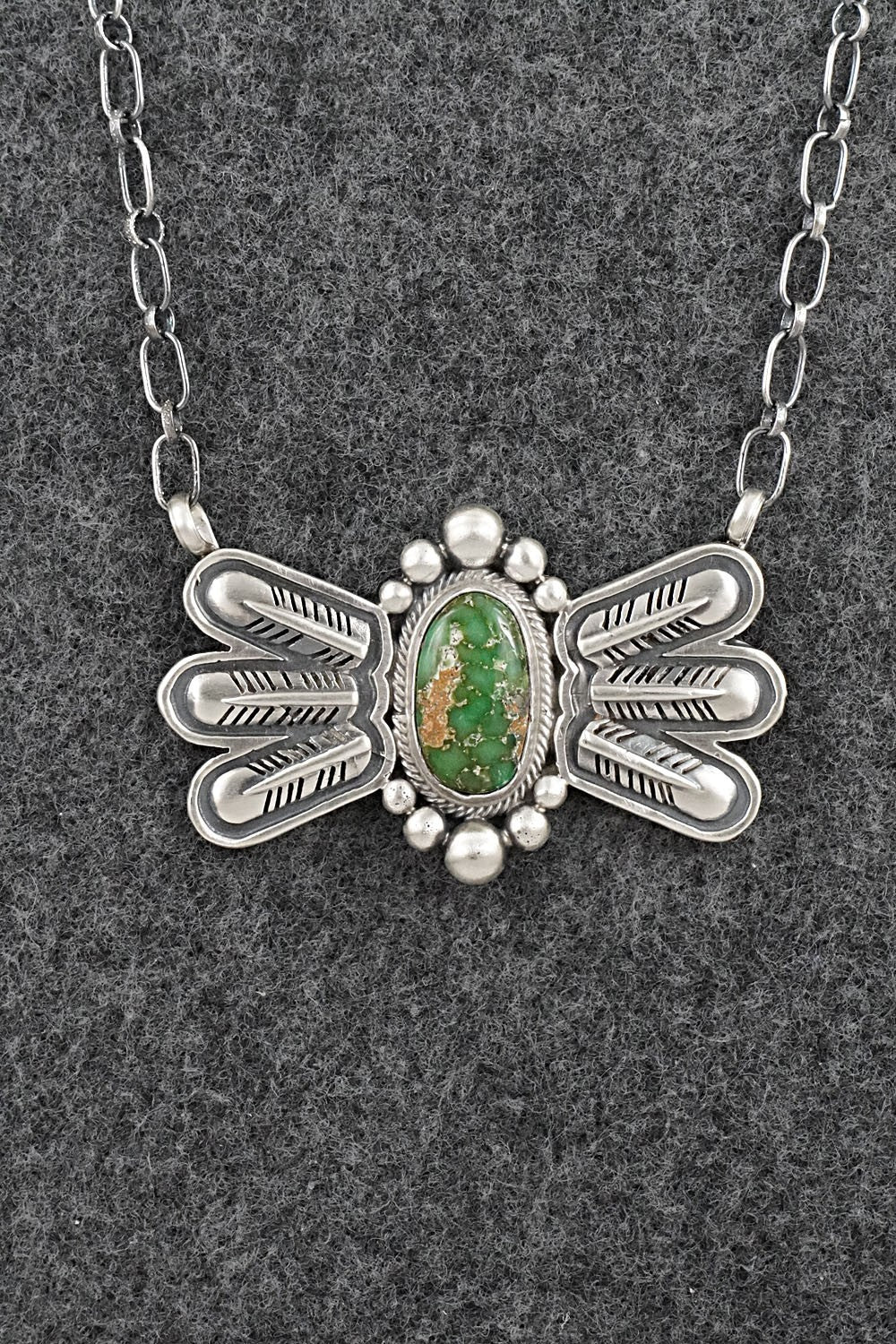 Turquoise & Sterling Silver Necklace - Verley Betone
