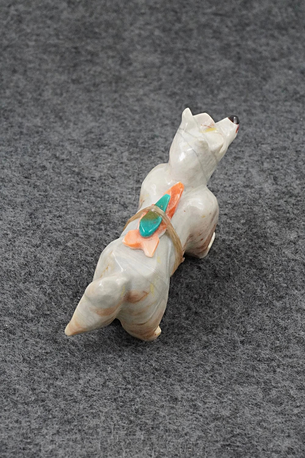 Wolf Zuni Fetish Carving - Freddie Leekya
