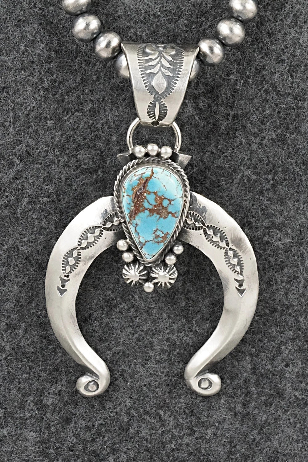 Turquoise & Sterling Silver Necklace - Samuel Yellowhair