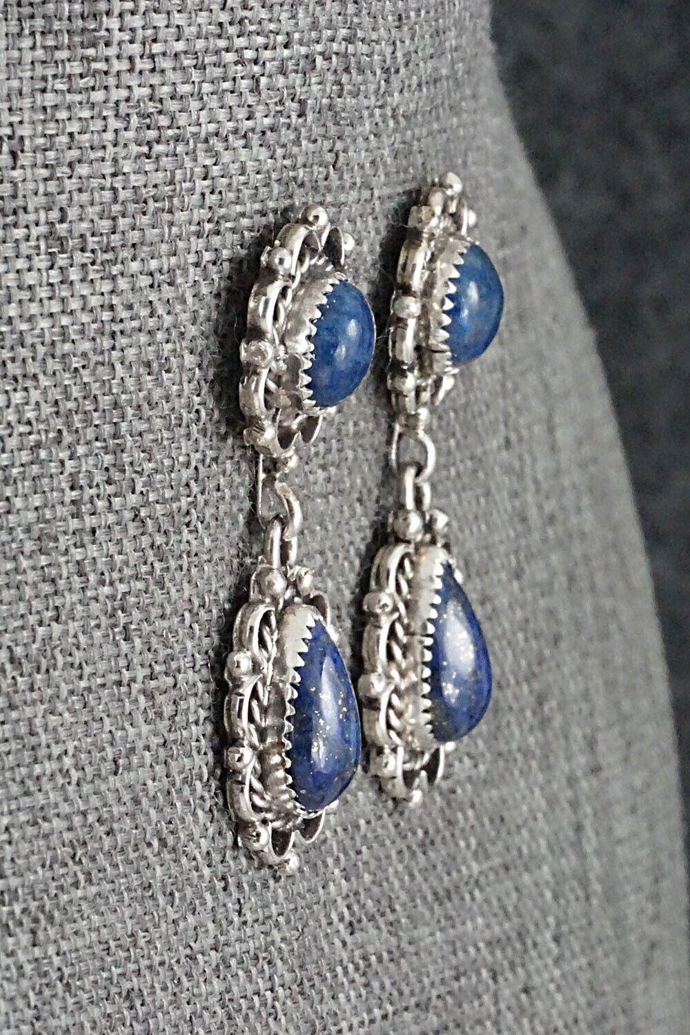 Lapis & Sterling Silver Earrings - Maritta Martinez