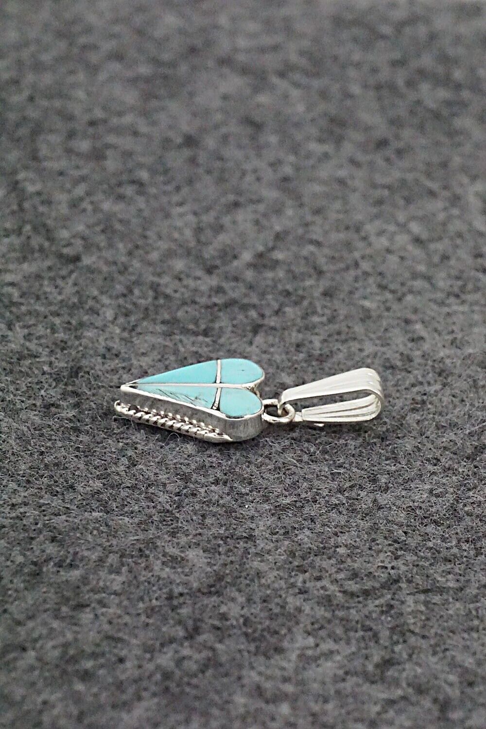 Turquoise & Sterling Silver Pendant - Velda Nastacio