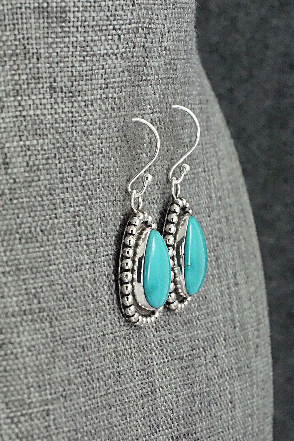 Turquoise & Sterling Silver Earrings - Mark Yazzie