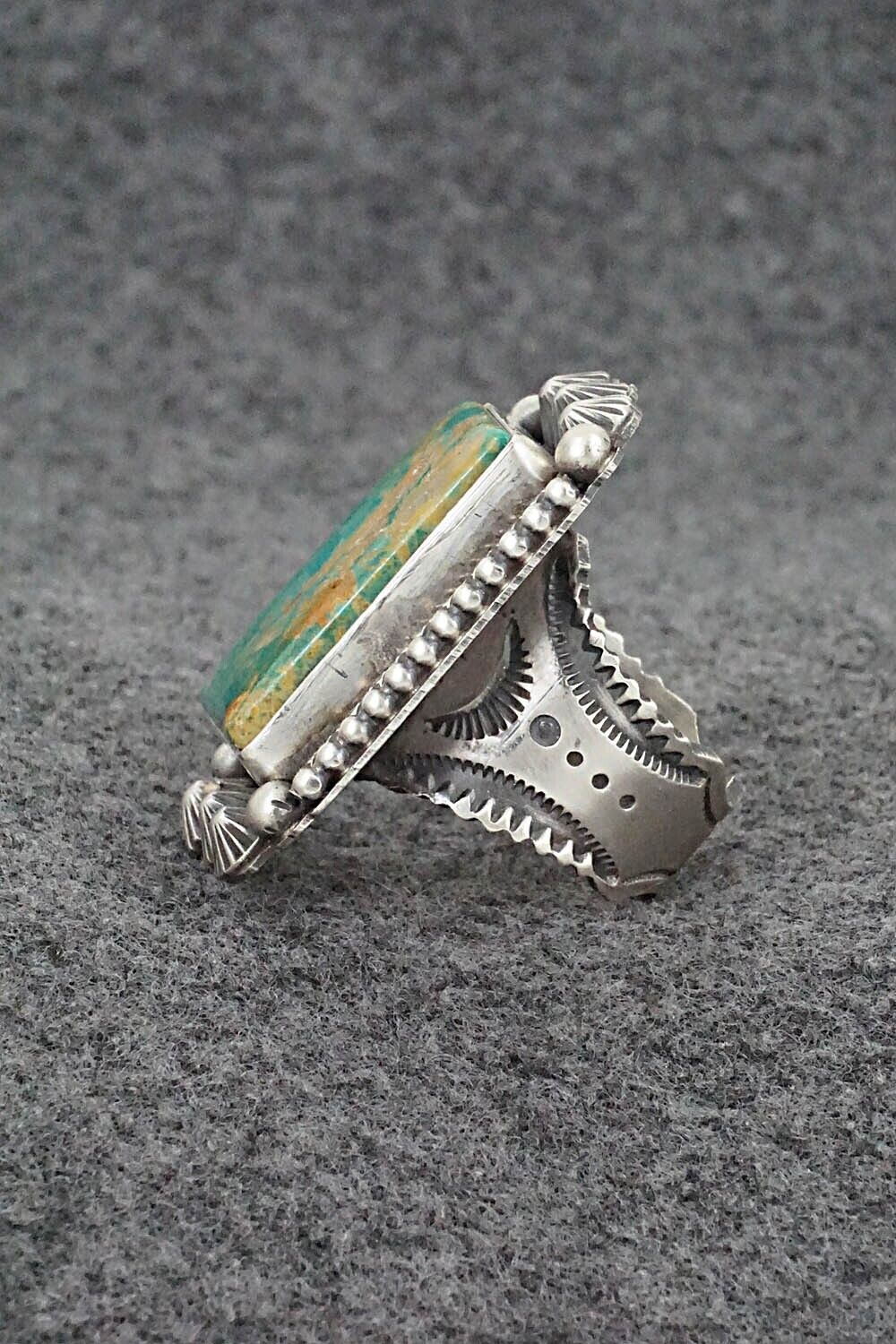 Turquoise & Sterling Silver Ring - Michael Calladitto - Size 8
