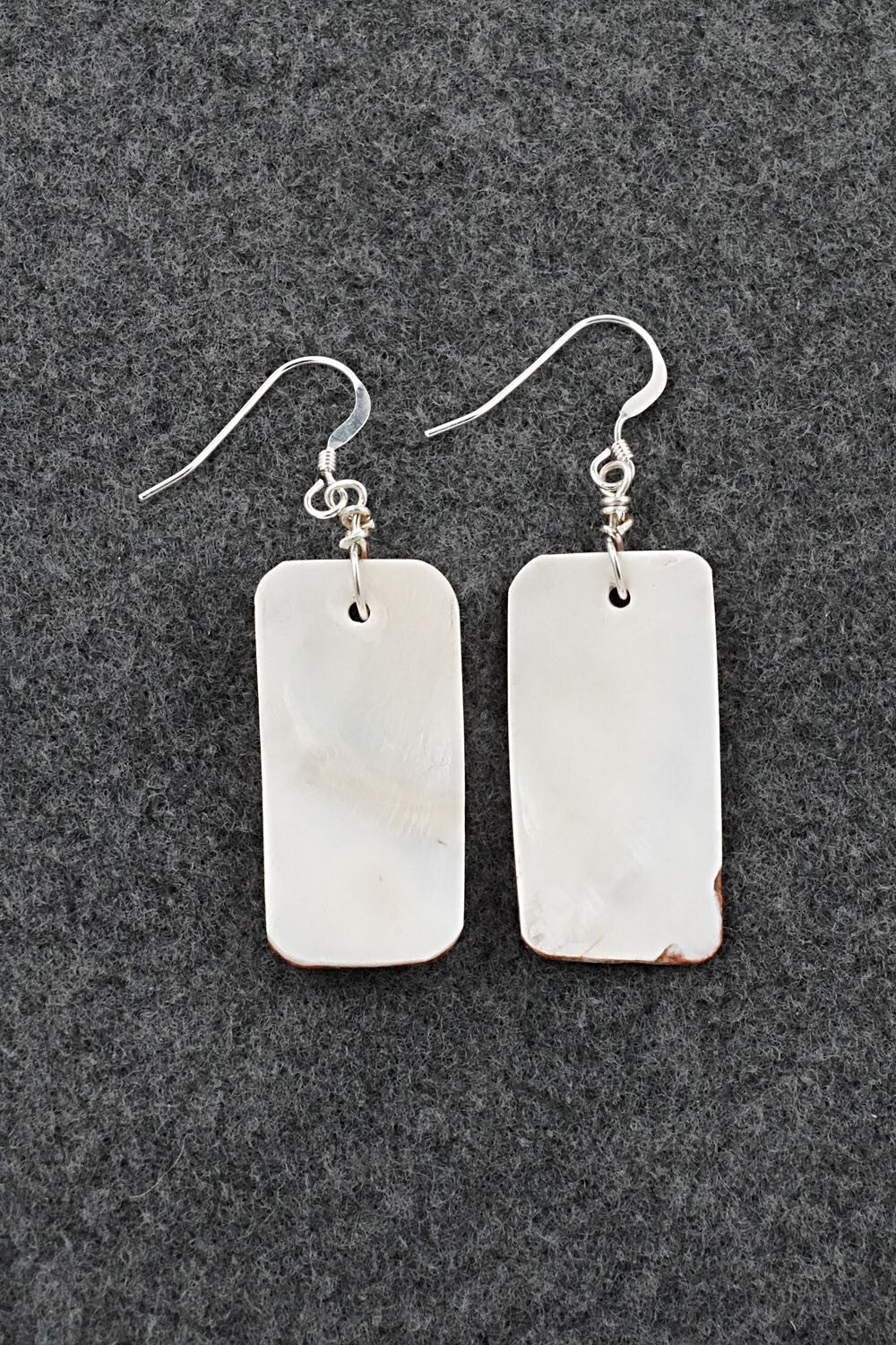 Spiny Oyster & Sterling Silver Earrings - Louise Joe