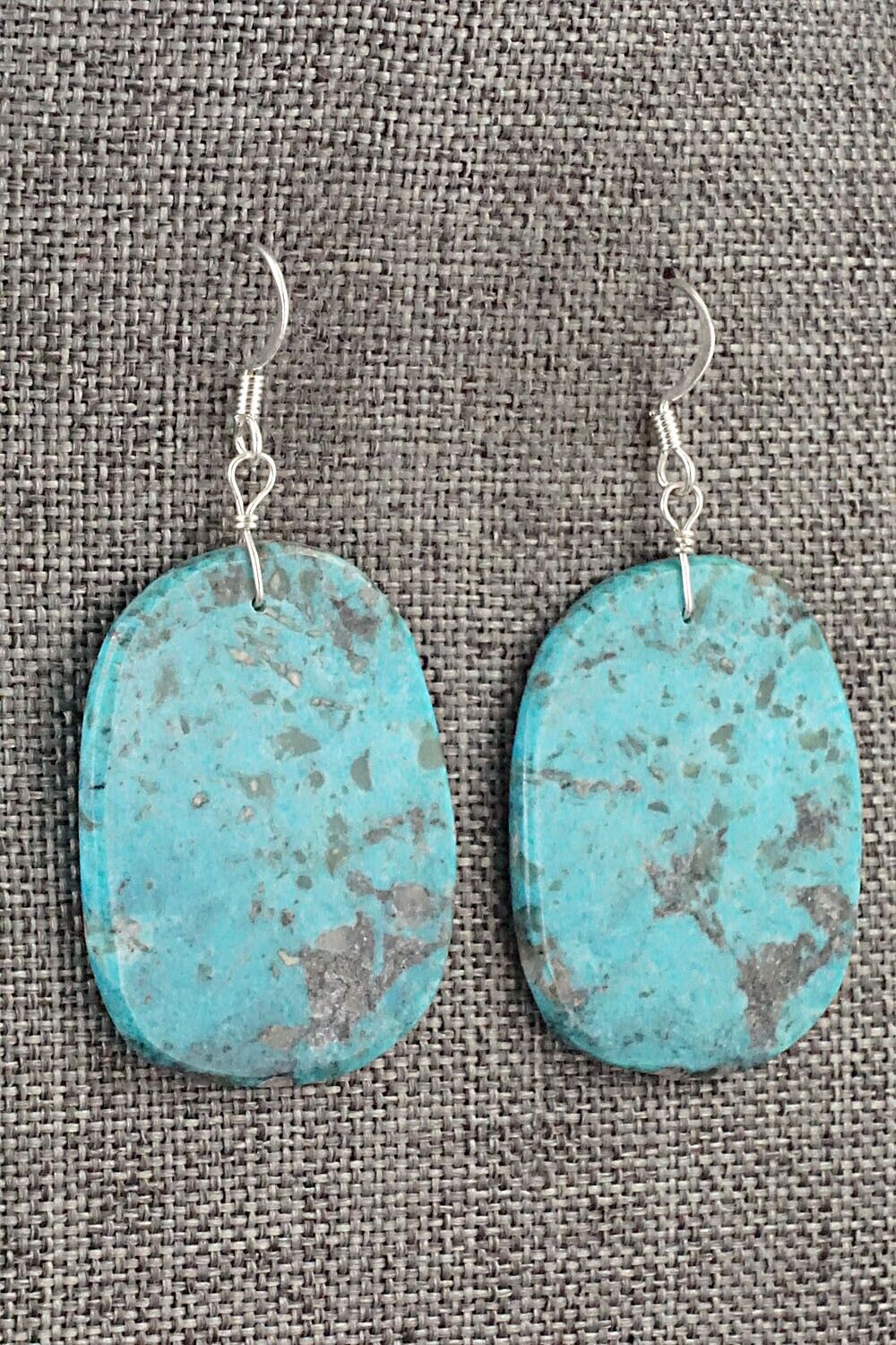 Turquoise & Sterling Silver Earrings - Joe Garcia