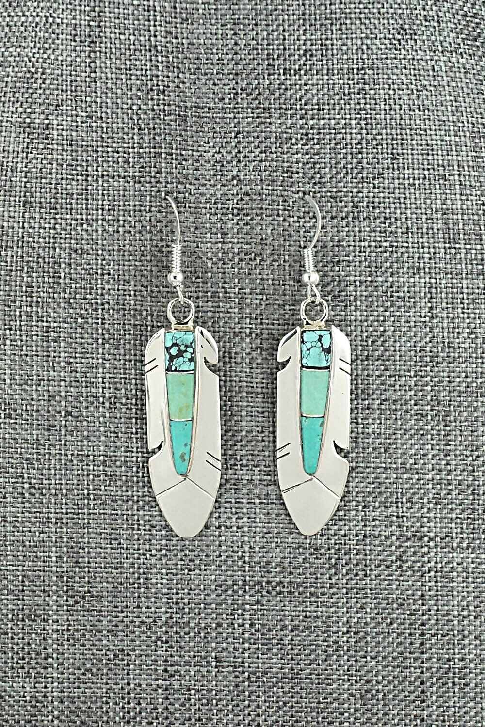 Turquoise & Sterling Silver Earrings - Marilyn Yazzie