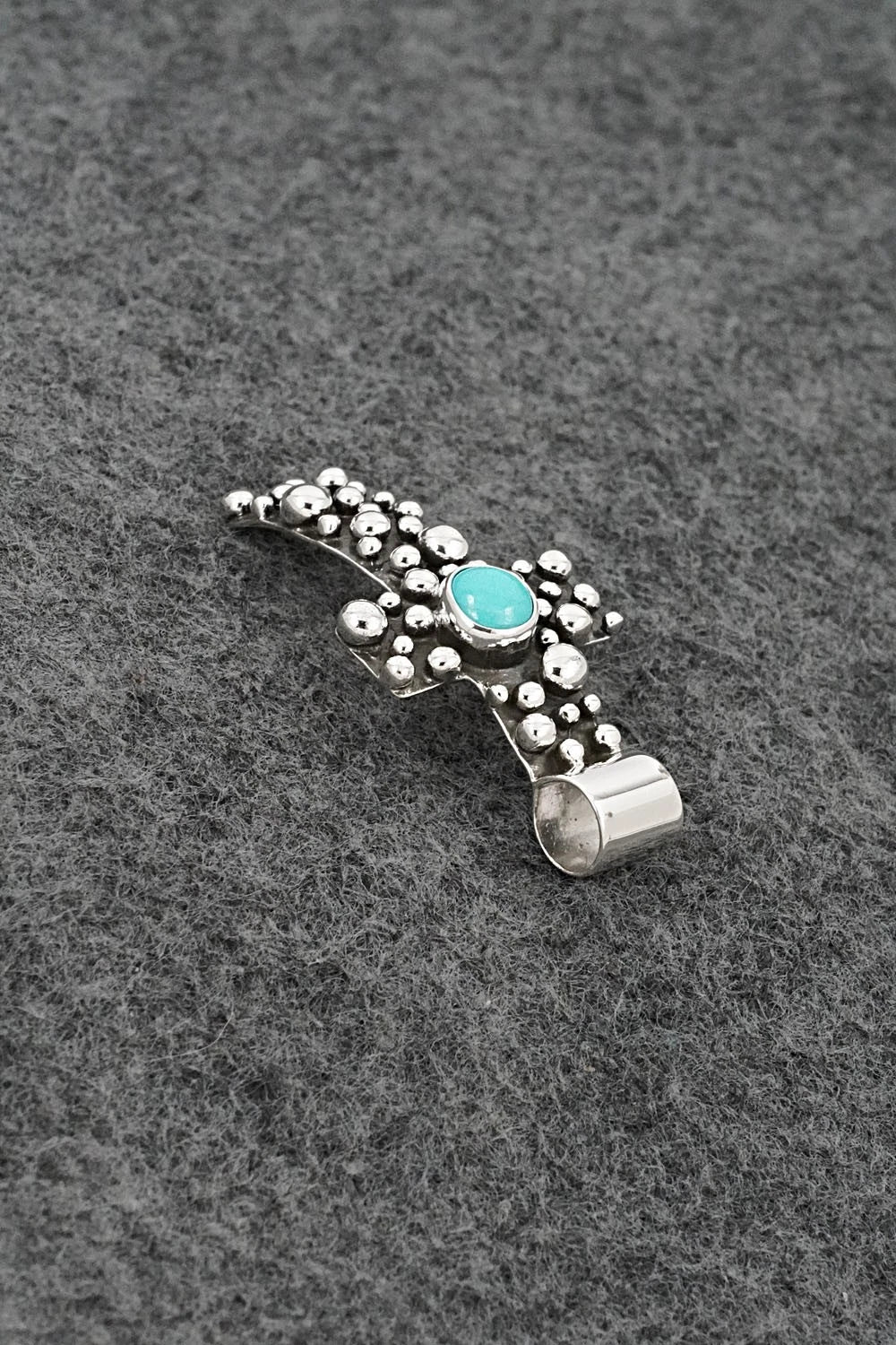 Turquoise & Sterling Silver Pendant - Akee Douglas
