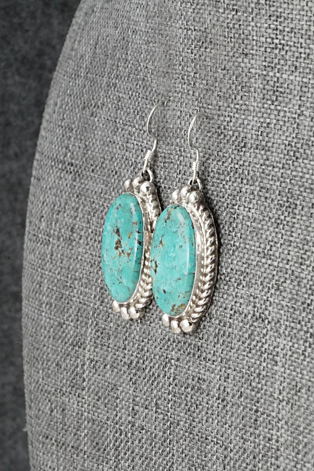 Turquoise & Sterling Silver Earrings - Antwone Brown