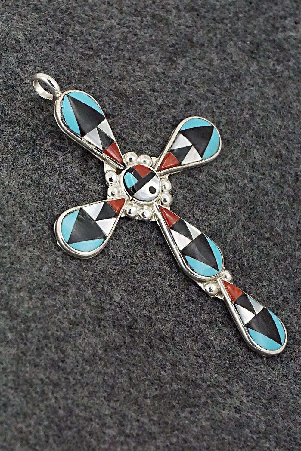 Multi-Stone & Sterling Silver Pendant - Florency Lucio