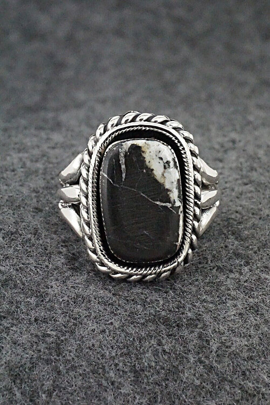 White Buffalo & Sterling Silver Ring - Andrew Vandever - Size 10