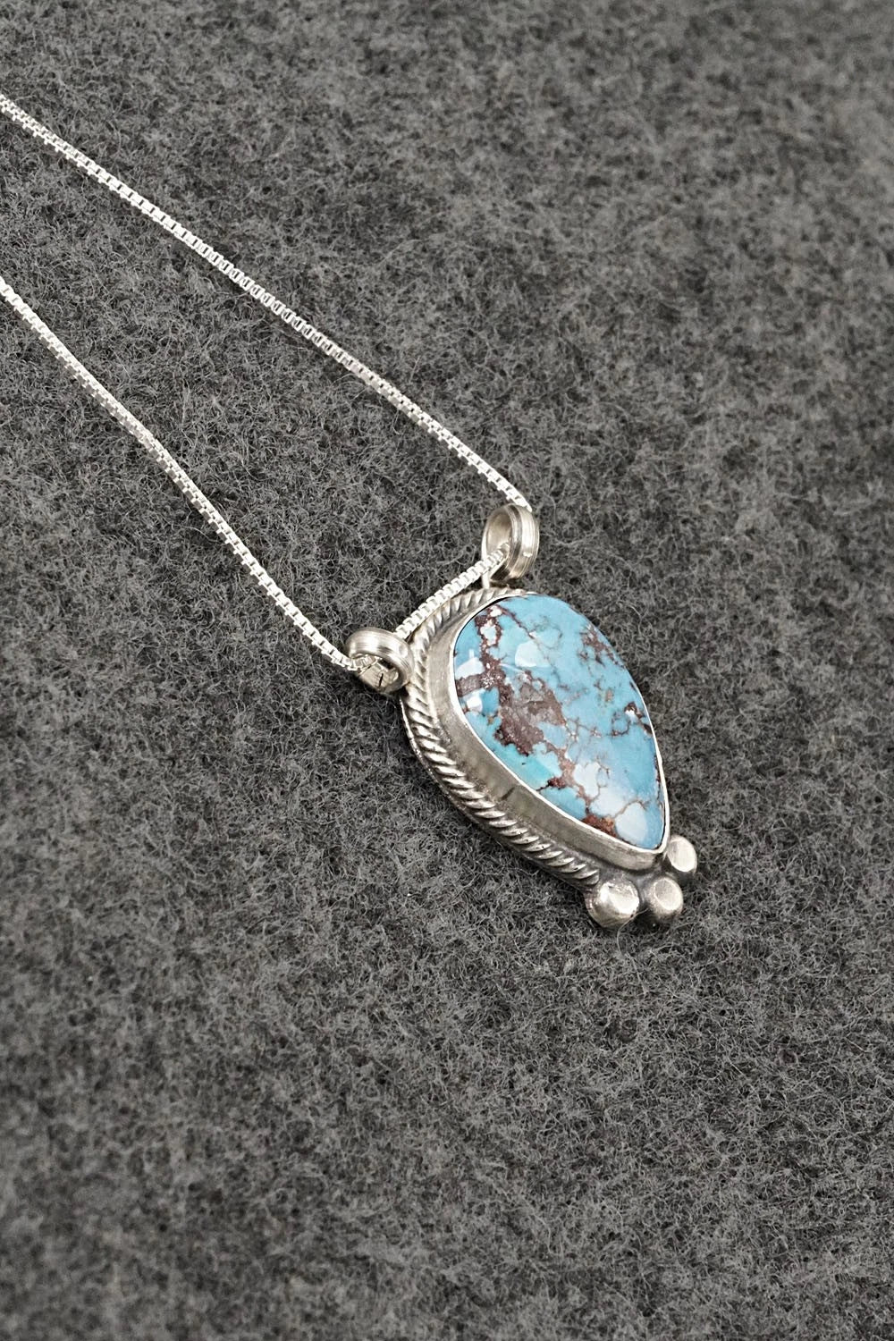 Turquoise & Sterling Silver Necklace - Sharon McCarthy
