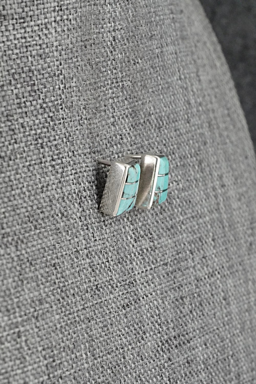 Turquoise and Sterling Silver Earrings - Michelle Haloo