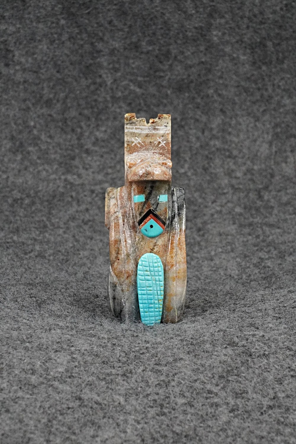 Corn Maiden Zuni Fetish Carving - Pete Natewa