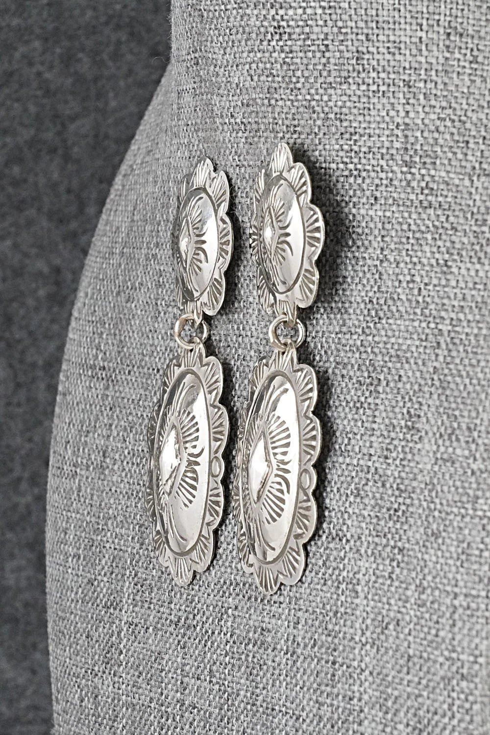 Sterling Silver Earrings - Bertha Begay
