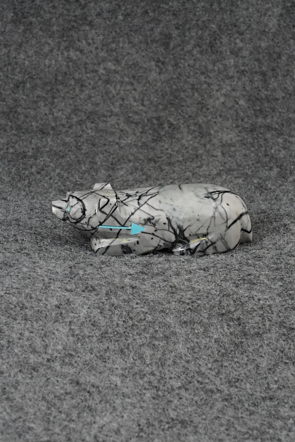 Badger Zuni Fetish Carving - Clayton Panteah
