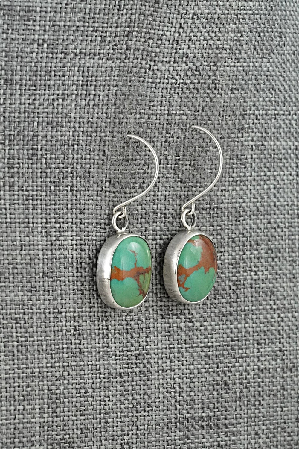 Turquoise & Sterling Silver Earrings - Rosemary Saunders