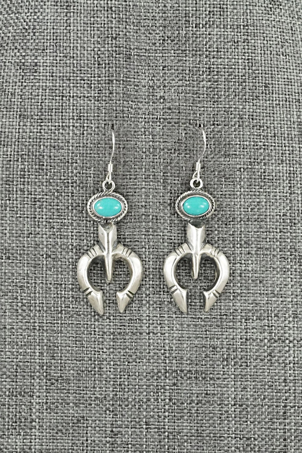 Turquoise & Sterling Silver Earrings - Gary Shorty