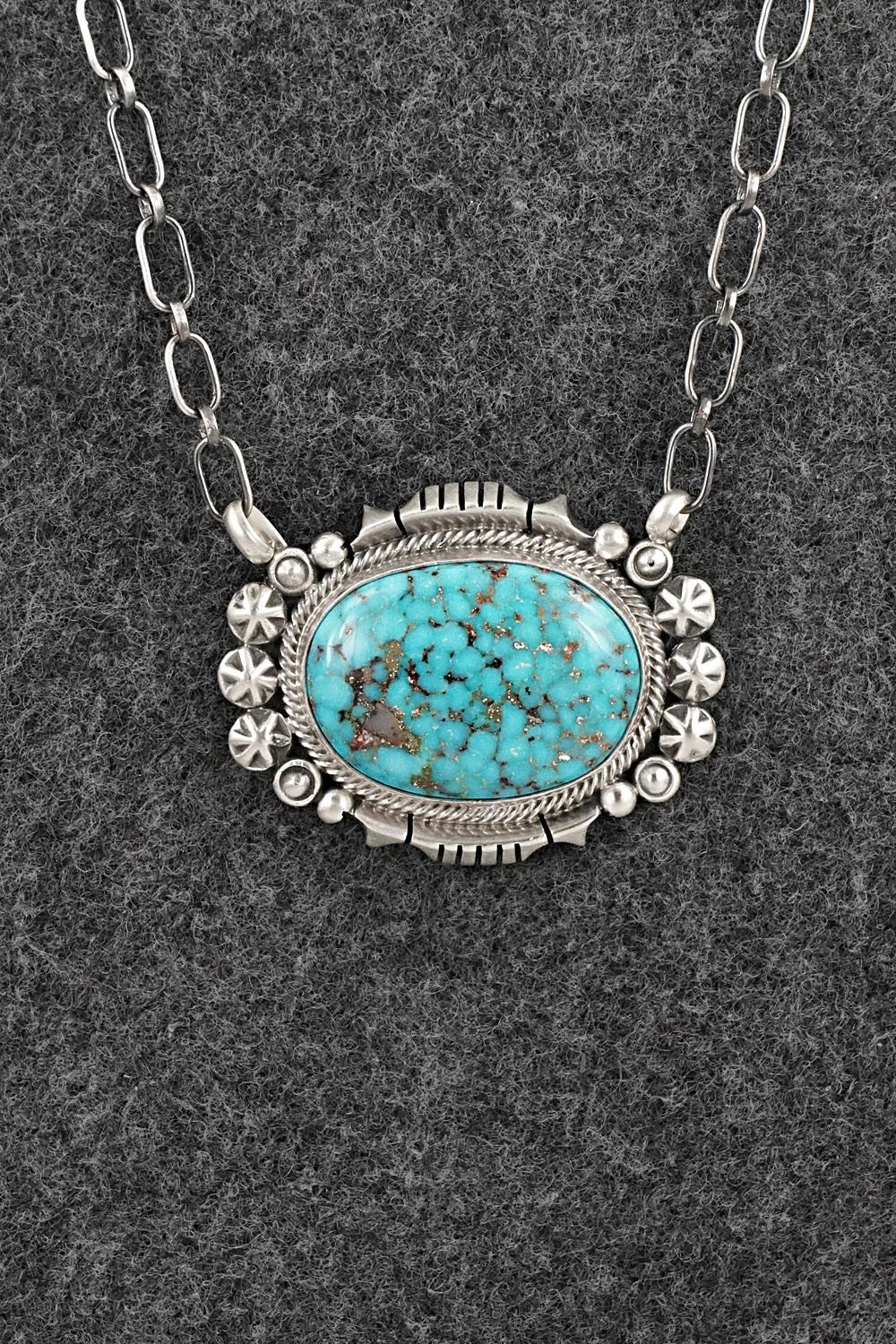 Turquoise & Sterling Silver Necklace - Daniel Benally