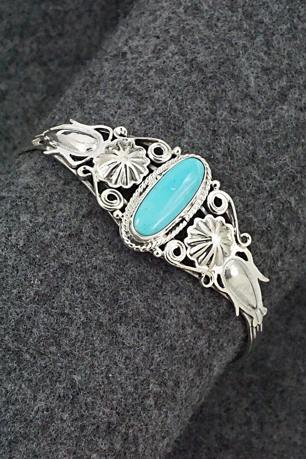 Turquoise and Sterling Silver Bracelet - Andrew Vandever