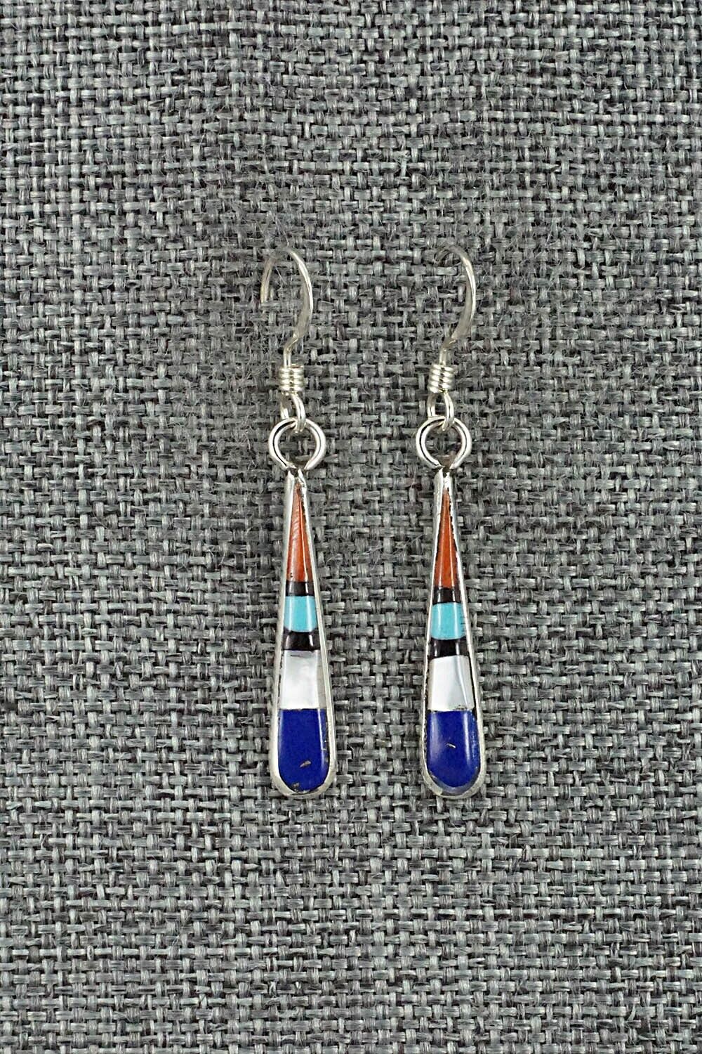 Multi-Stone & Sterling Silver Earrings - Stanford Etsate