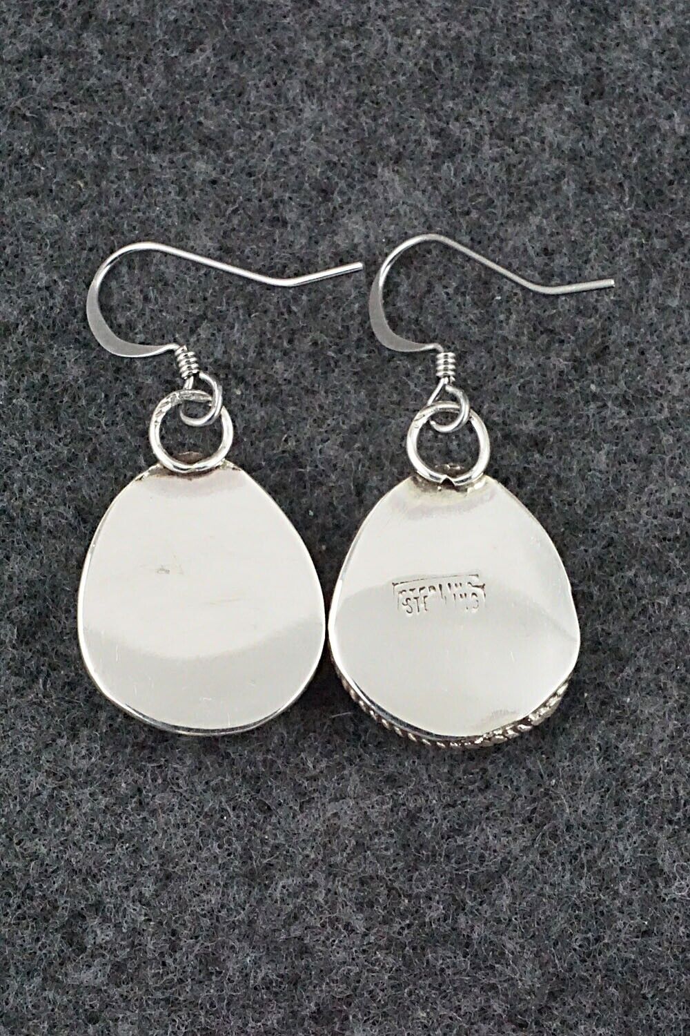 Turquoise & Sterling Silver Earrings - Ernest Hawthorne