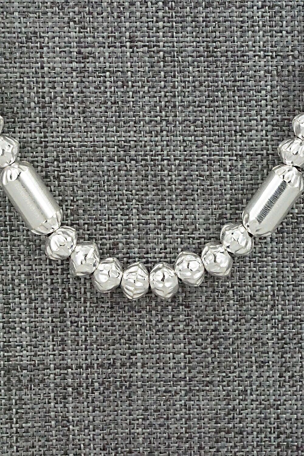 Sterling Silver Navajo Pearl Necklace 20" - Tashina Haley