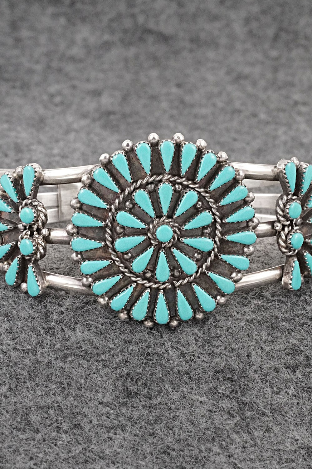 Turquoise & Sterling Silver Bracelet - Albert Gasper