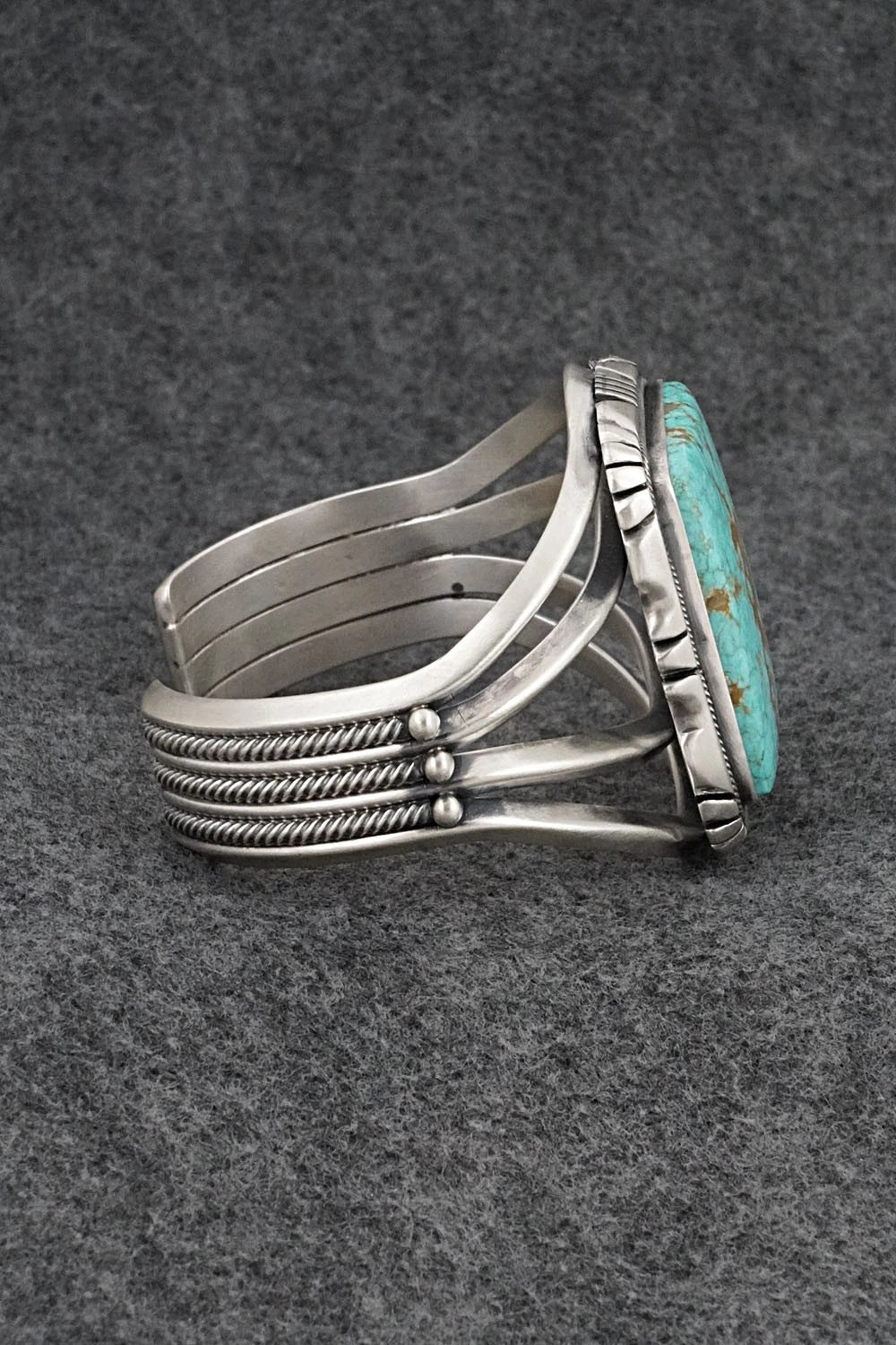 Turquoise & Sterling Silver Bracelet - Mark Yazzie