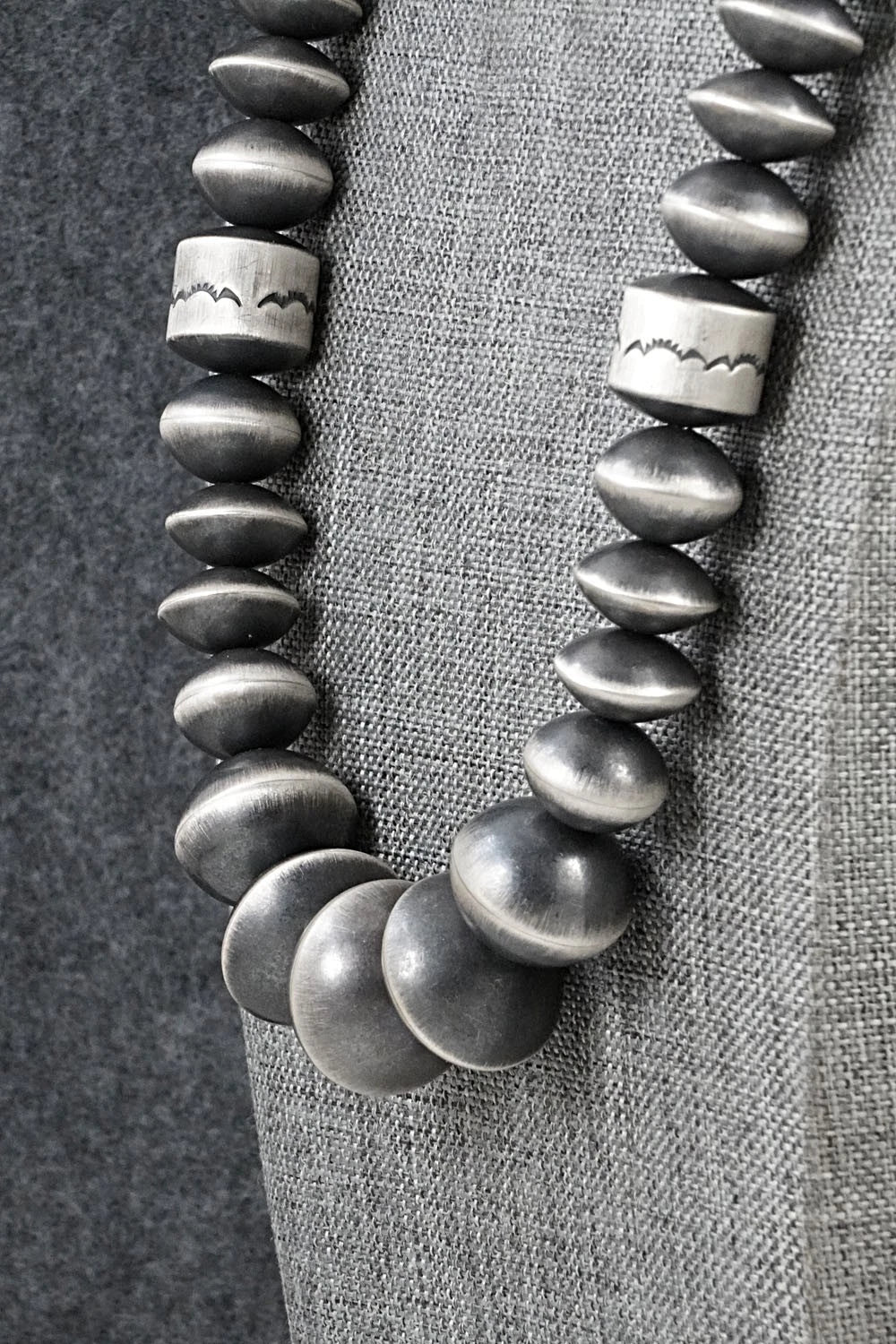 Sterling Silver Navajo Pearl Necklace 20" - Rose Martin