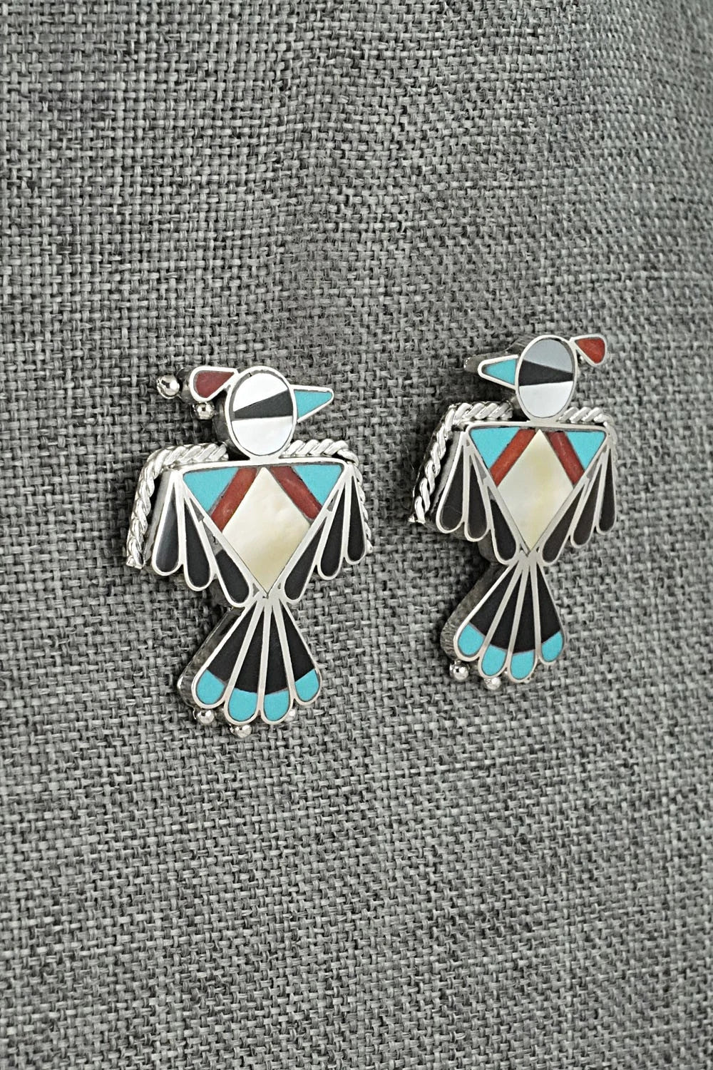 Multi-Stone & Sterling Silver Earrings - Adrian Wallace