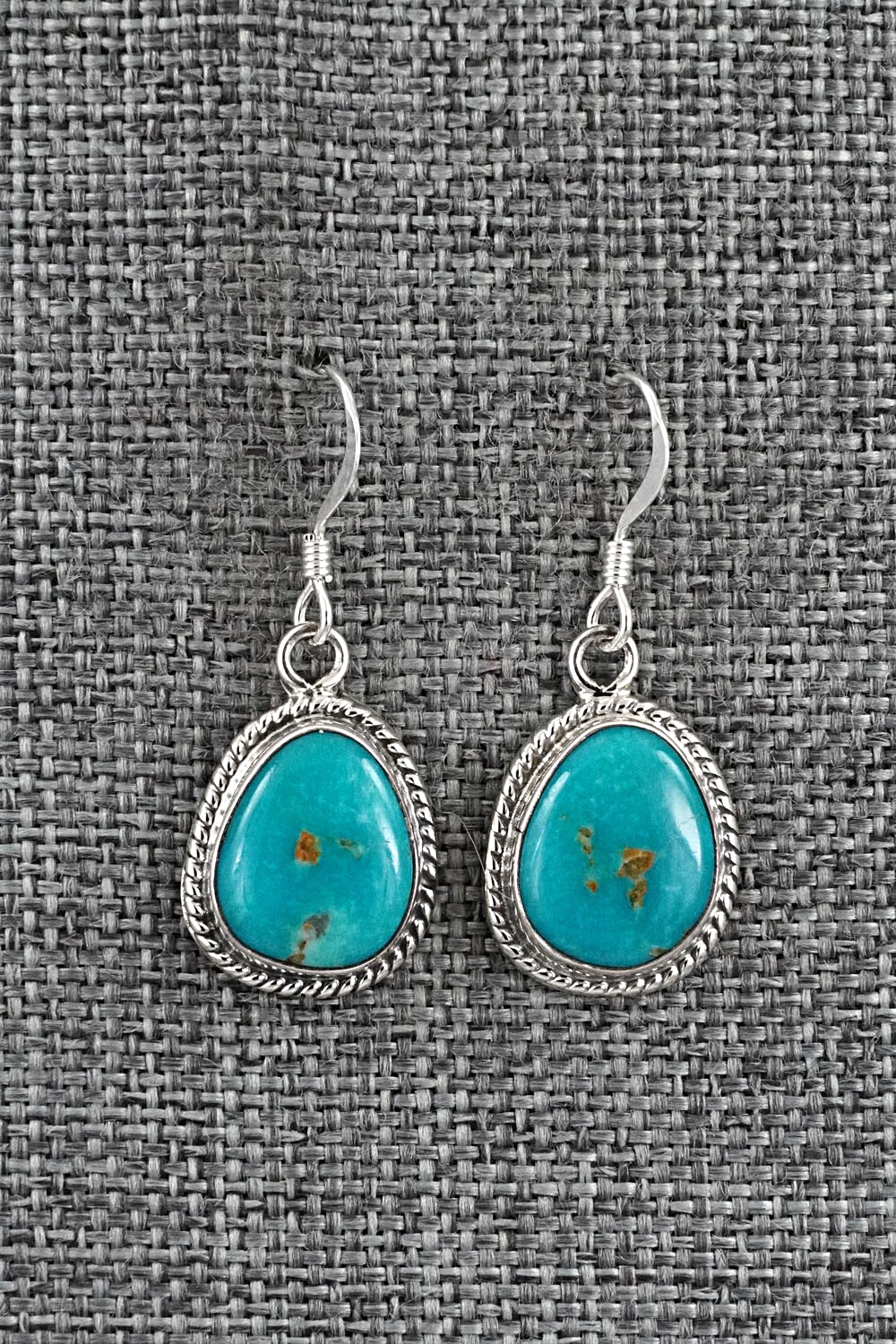Turquoise & Sterling Silver Earrings - Sharon McCarthy