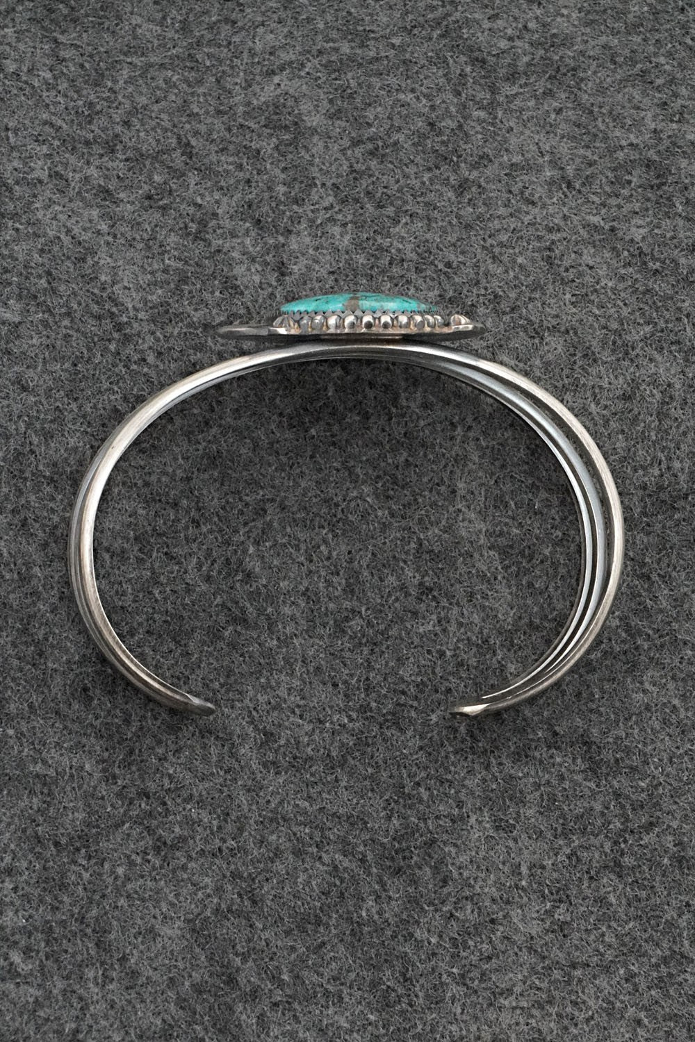 Turquoise & Sterling Silver Bracelet - Leslie Nez
