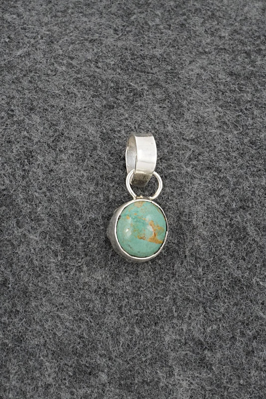 Turquoise & Sterling Silver Pendant - Priscilla Reeder