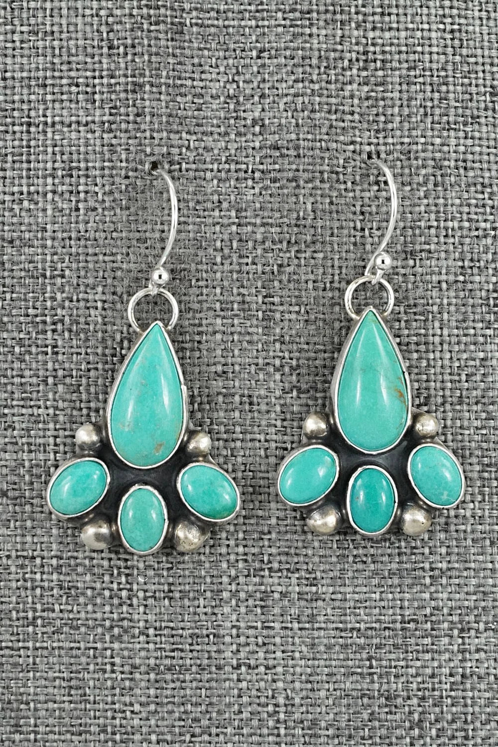 Turquoise & Sterling Silver Earrings - Kathleen Livingston