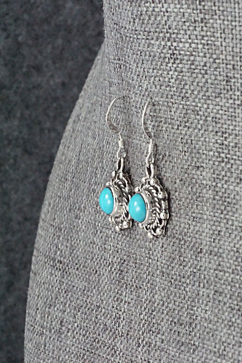 Turquoise & Sterling Silver Earrings - Emery Spencer