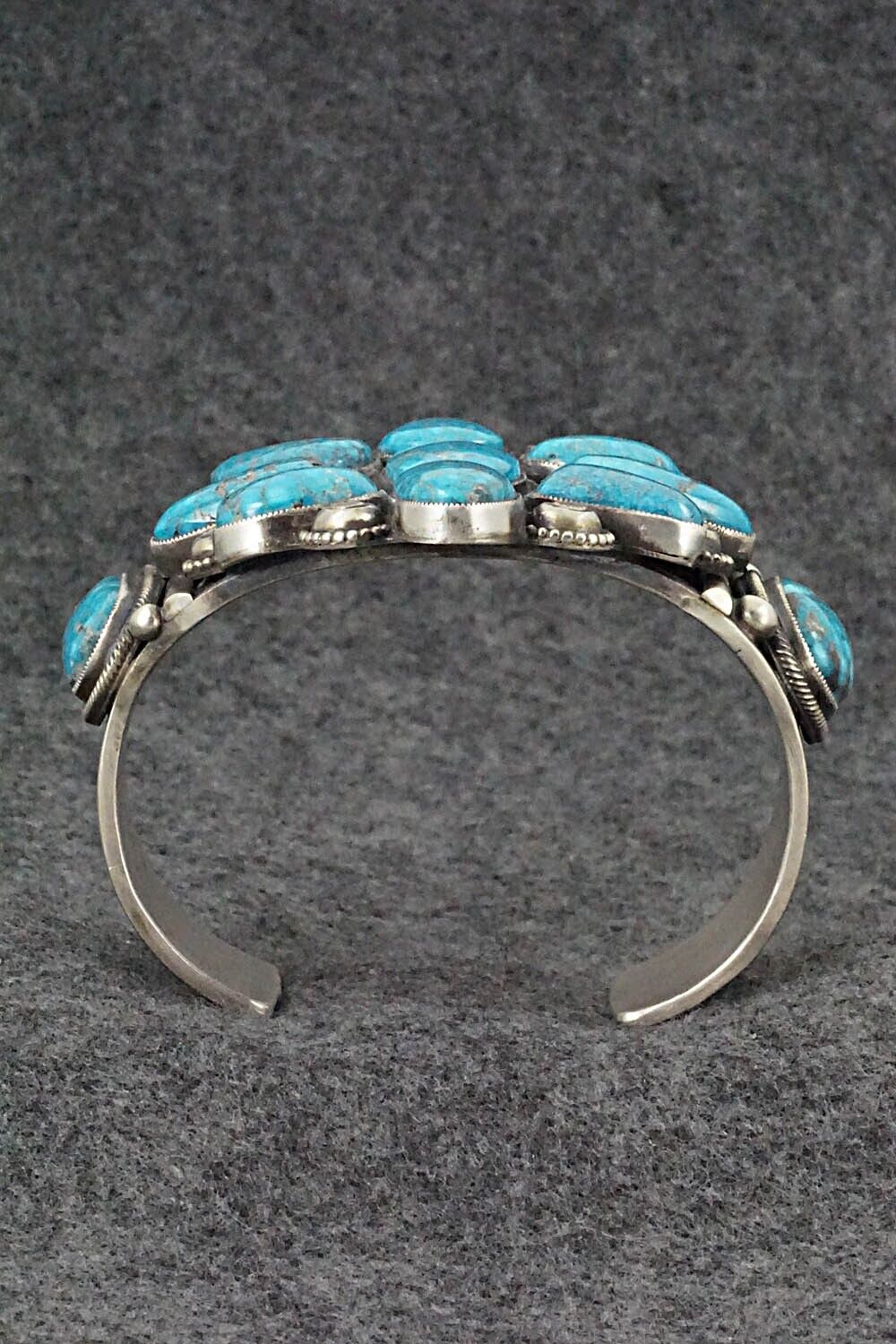 Turquoise and Sterling Silver Bracelet - Calvin Martinez