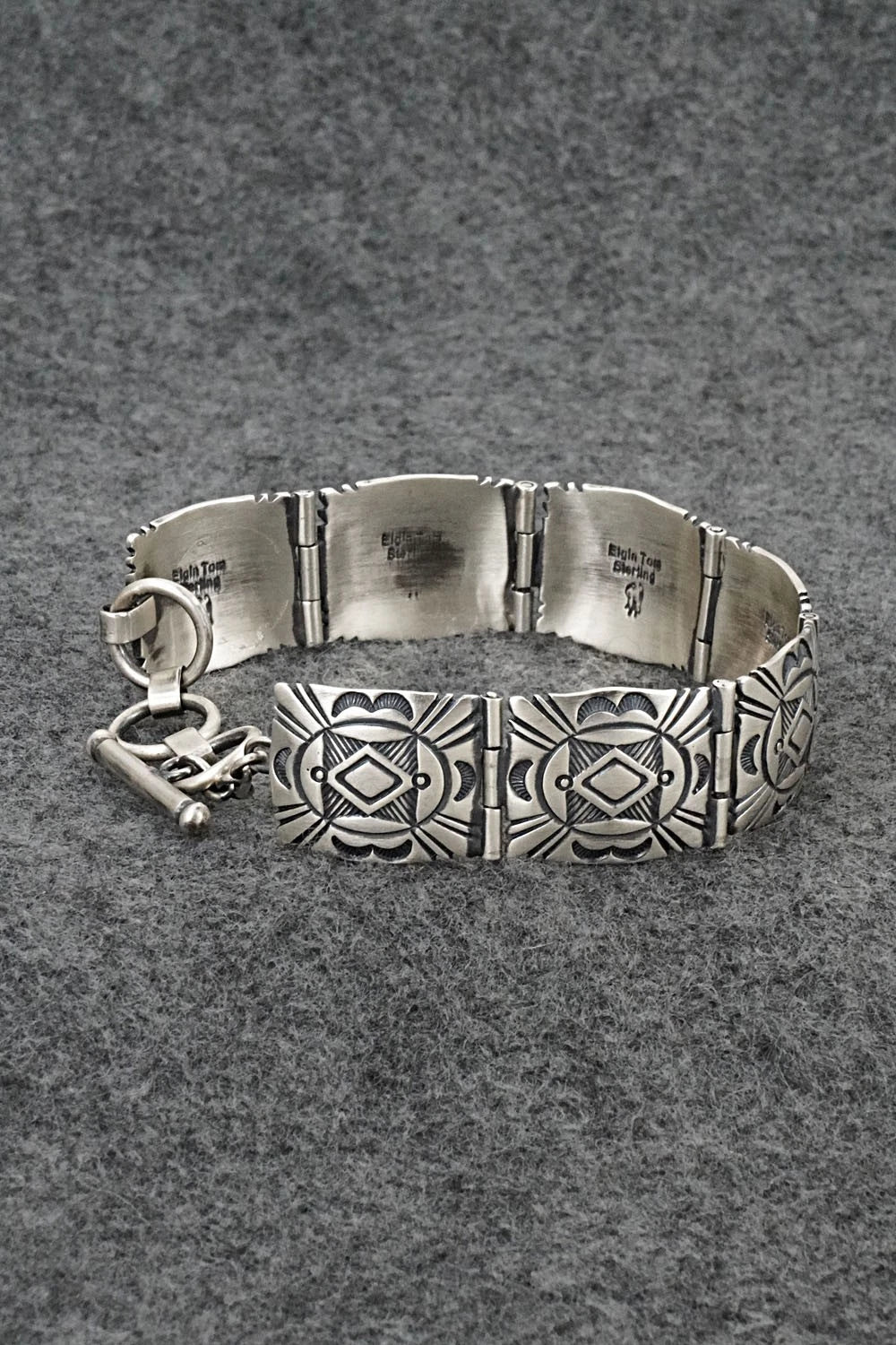 Sterling Silver Link Bracelet - Elgin Tom