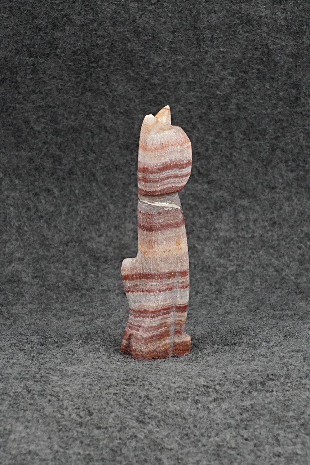 Cat Zuni Fetish Carving - Kenny Chavez