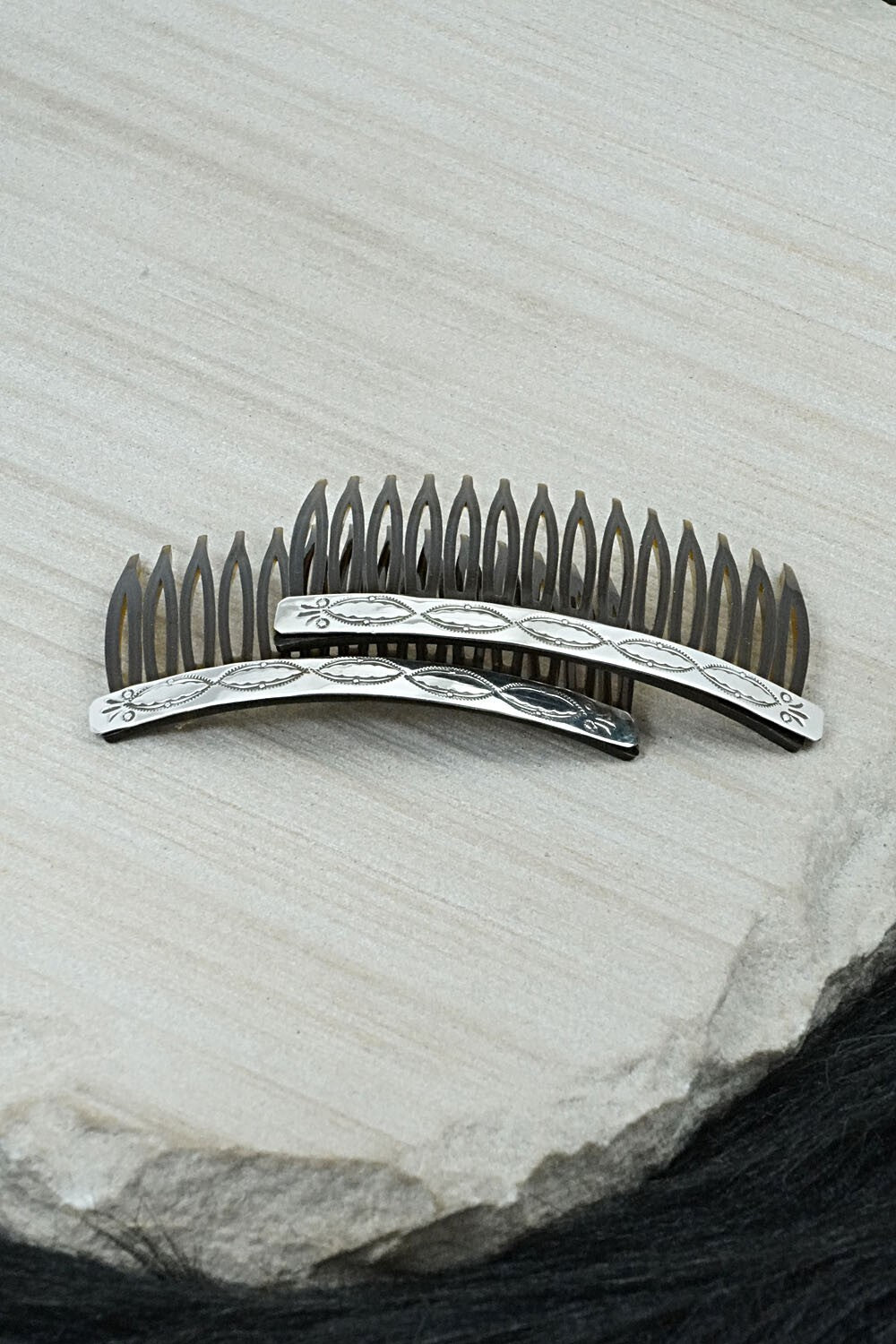 Sterling Silver Hair Combs - Bertha Begay