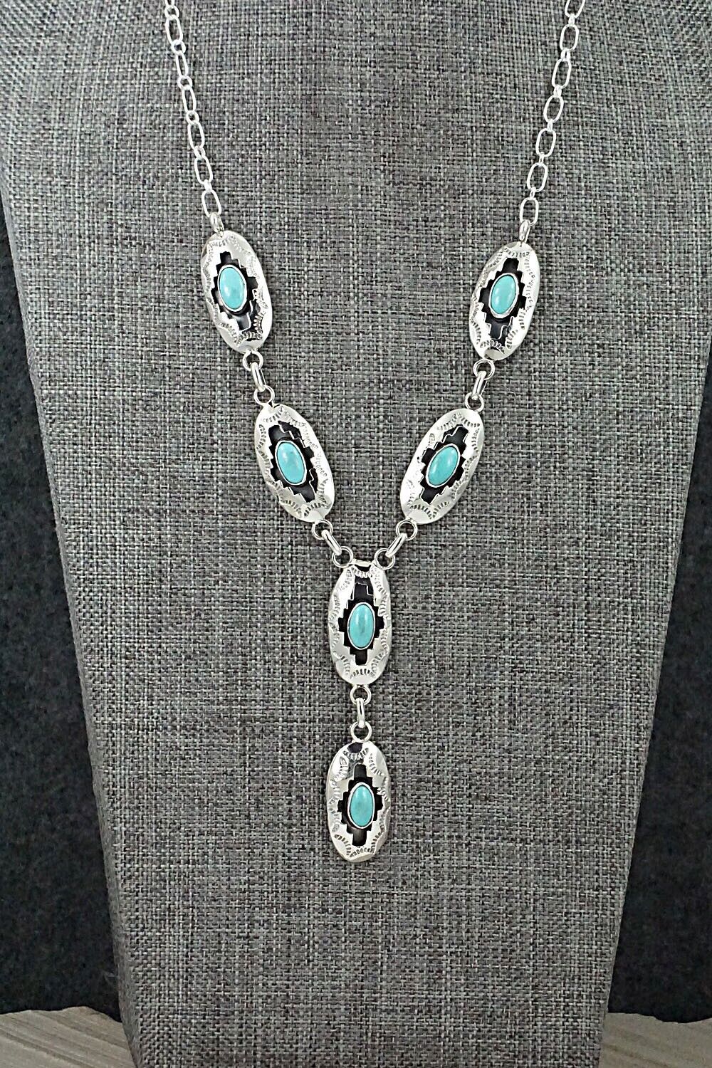 Turquoise & Sterling Silver Necklace - Bobby Platero