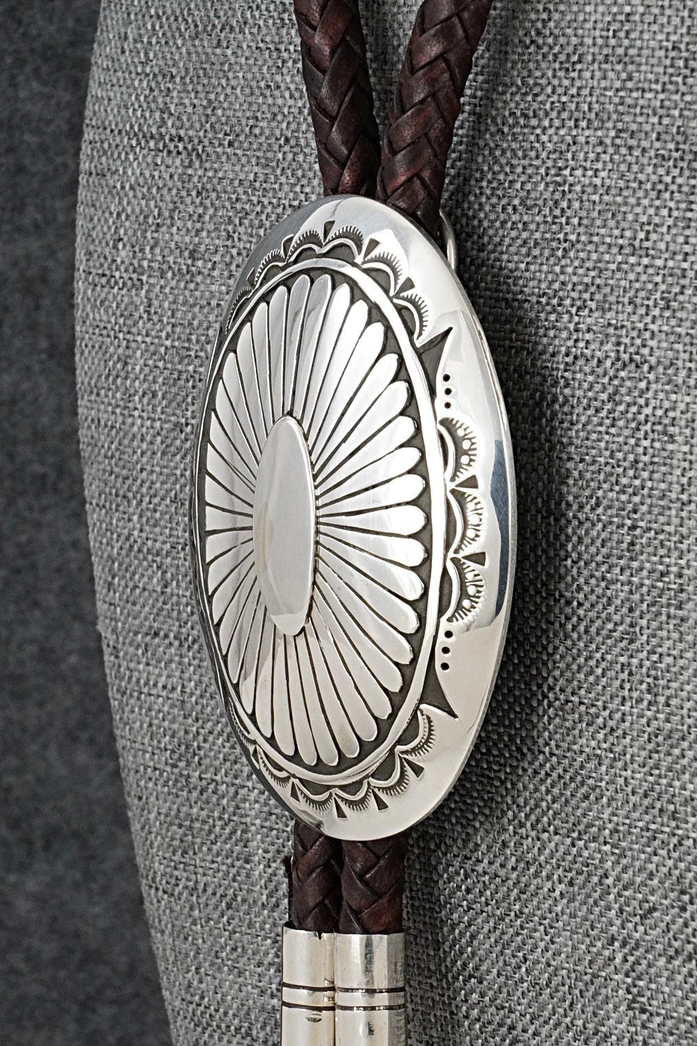 Turquoise & Sterling Silver Bolo Tie and Buckle - Charlie John