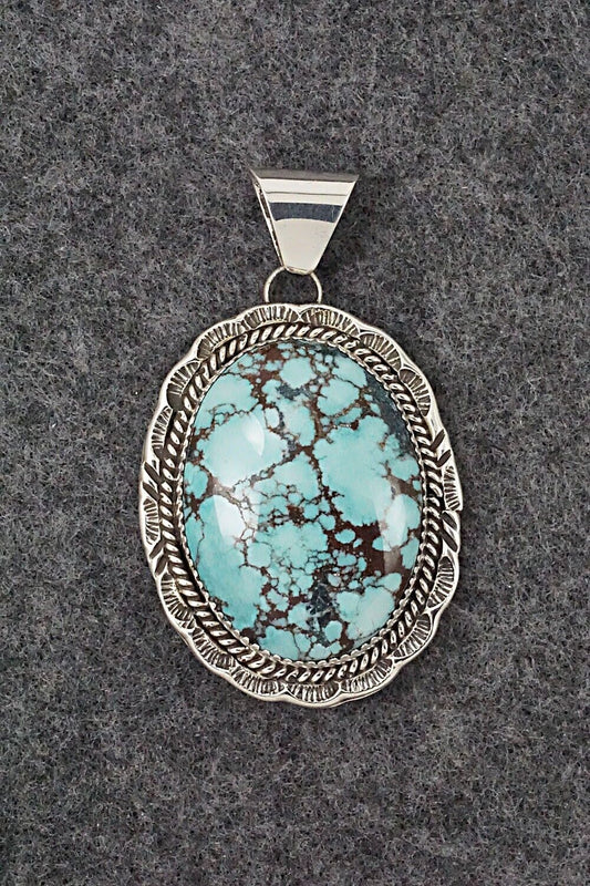 Turquoise & Sterling Silver Pendant - Freda Martinez