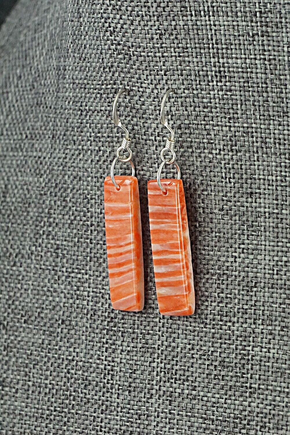 Spiny Oyster & Sterling Silver Earrings - Jesus Espino