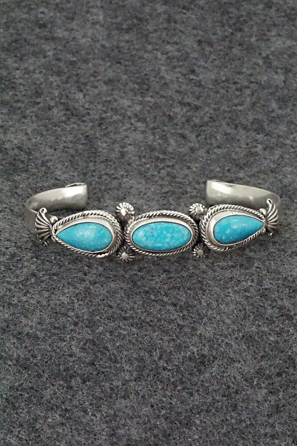 Turquoise & Sterling Silver Bracelet - Bobby Platero