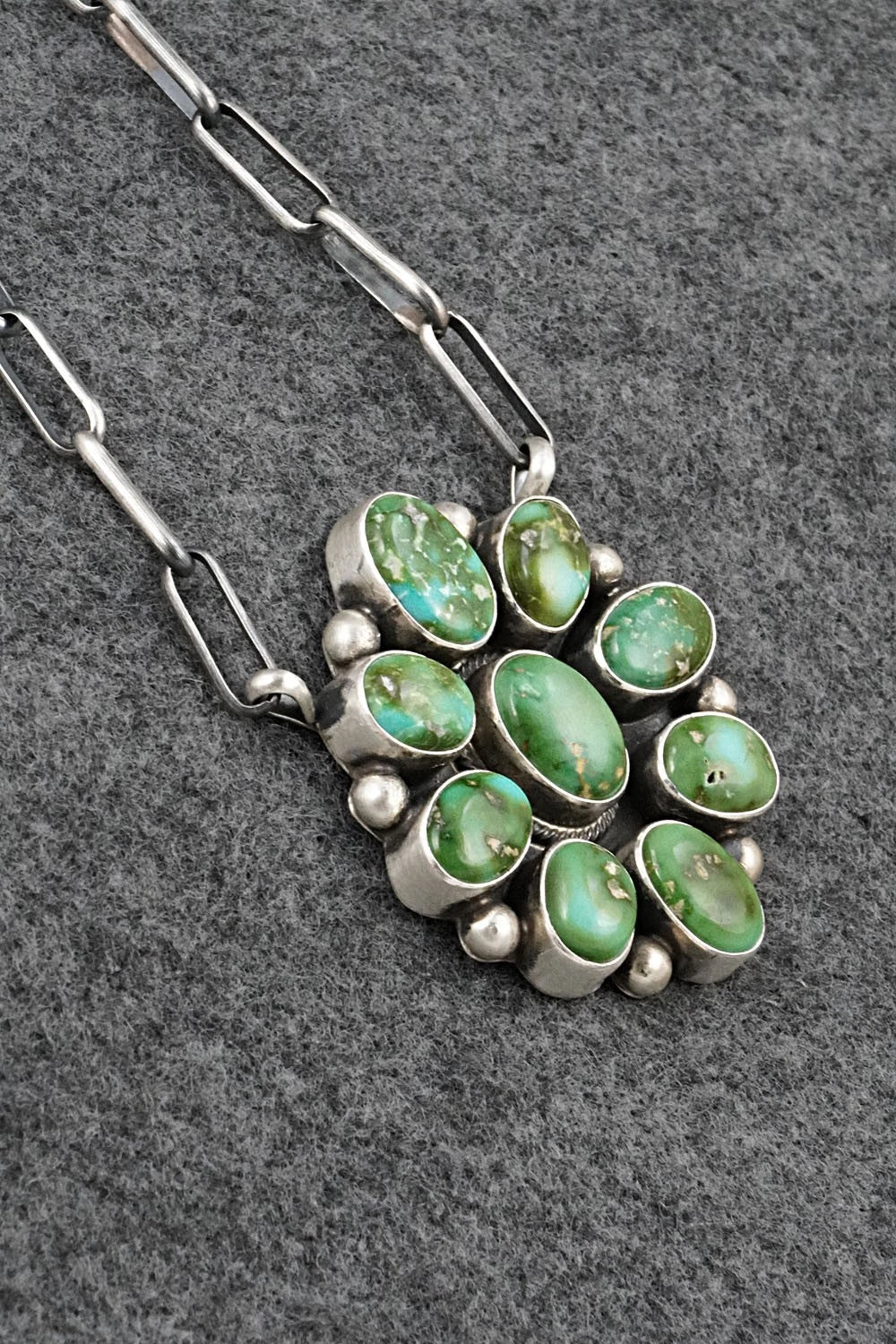 Turquoise & Sterling Silver Necklace - Kathleen Livingston