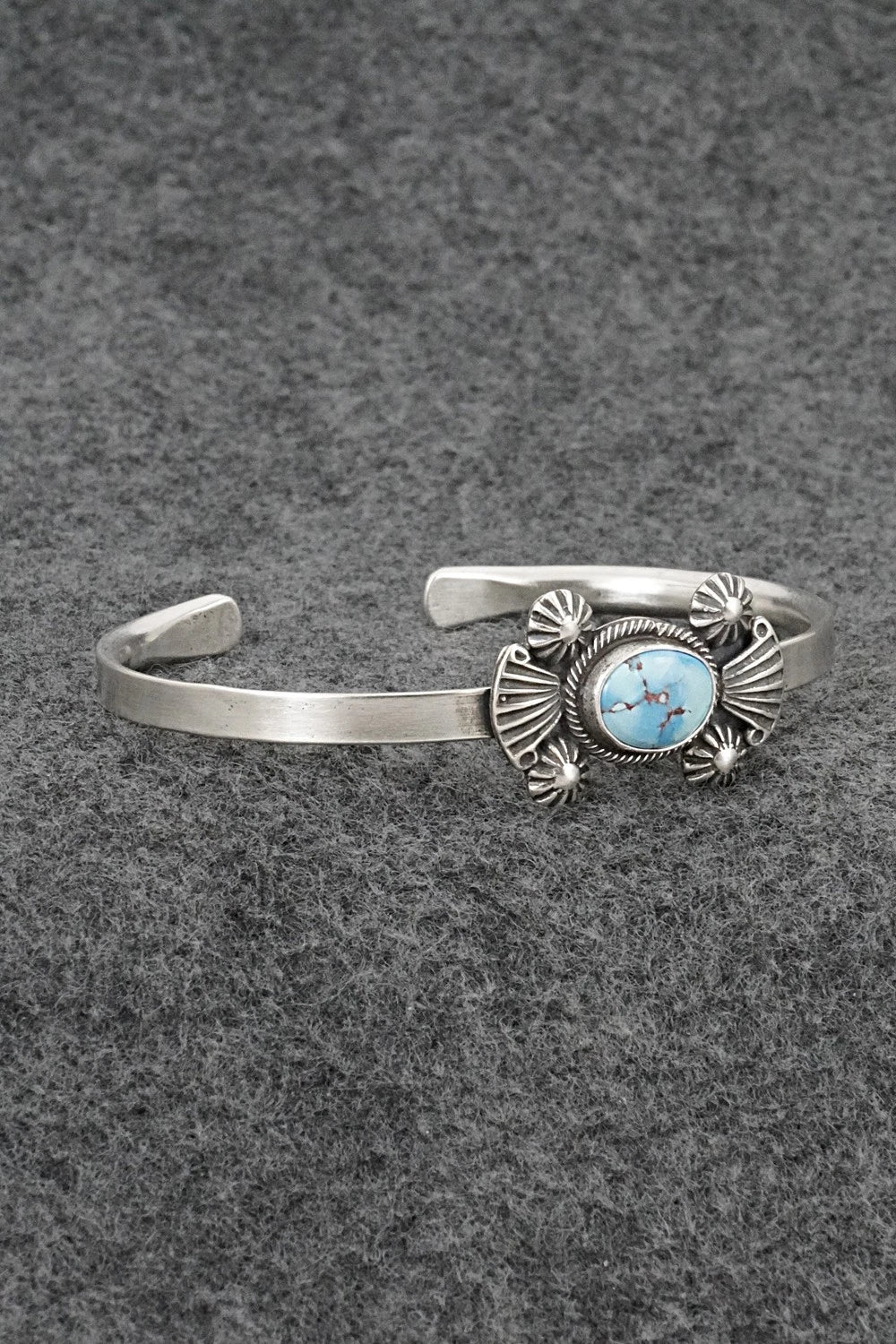 Turquoise & Sterling Silver Bracelet - Genevieve Francisco