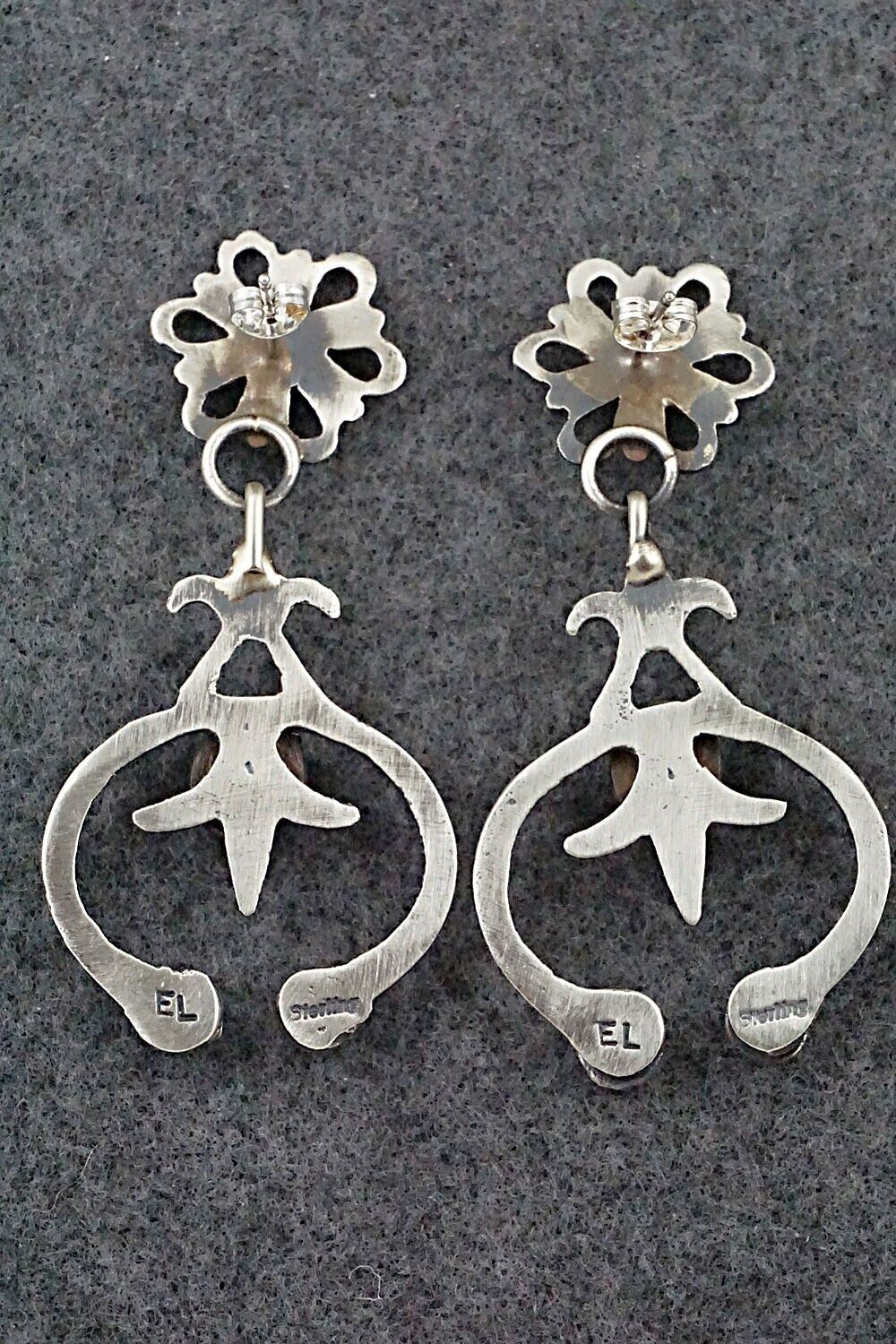 Pink Conch Shell & Sterling Silver Earrings - Eva & Linberg Billah