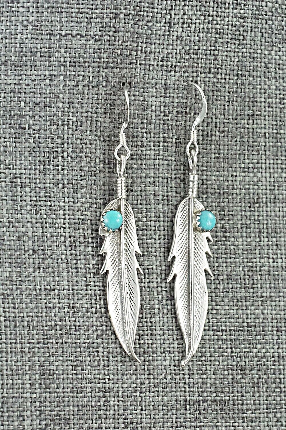 Turquoise & Sterling Silver Earrings - Louise Joe