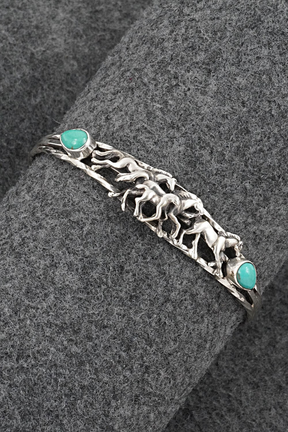Turquoise & Sterling Silver Bracelet - Bobby Platero